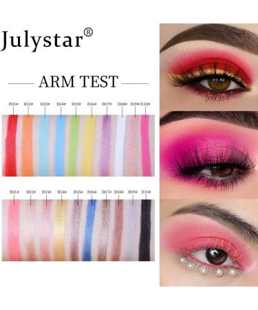  Julystar Interookie Make-Up Colour Eyeshadow Monochrome Polarized Stick Makeup Beauty Eyeshadow Matte Gloss Cosmetic (A07#) - Buy Online on GoSupps.com