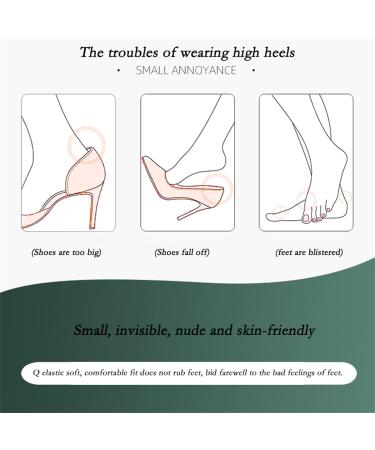 5 Pairs Invisible Heel Pads for Big Shoes - Anti-Slip Cushions & Blister Protection for Women - Buy Online on GoSupps.com