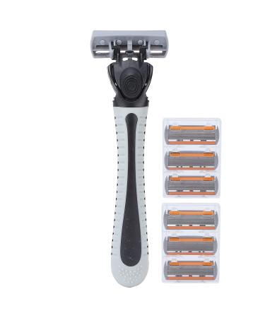Men Razor 6 Blades Razor Portable Razor Razor Stainless Steel Razor Razor