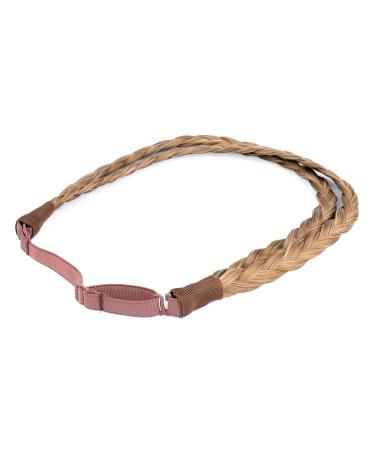 BOBIYA Caramel Blonde Braided Headband for Women & Girls - Double Three Strand Synthetic Hair Accessories - Buy Online on GoSupps.com
