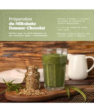 NaturaleBio Prot ine de Chanvre en Poudre 1 kg - Proteine en Poudre pour Personnes Actives - Id al pour R gimes Sans Gluten Sans Lactose & K to - Produit avec des Graines de Chanvre Bio Certifi es - Buy Online on GoSupps.com
