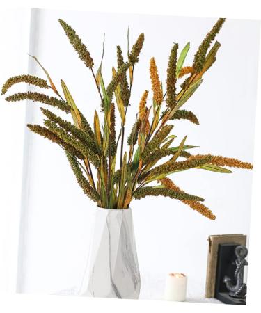 Zerodeko 3pcs Simulated Ears of Corn Plant Decor Dried Wheat Stalks Artificial Wheat Ears Artificial Grasses Bundle Fake Wheat Ears Simulation Wheat Ears Dried Millet Household Iron Straw Greenx3pcs 12X75CMx3pcs - Buy Online on GoSupps.com