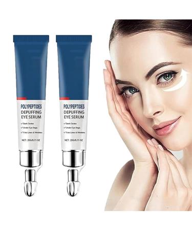 2pcs Seurico Peptide Depuffing Eye Serum HIMEYE PAUPTIDES Depuffing Eye Cream Himeye Awaken Peptide Depuffing Eye Gel Under Eye Cream for Dark Circles and Puffiness