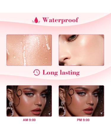 Liquid Highlighter Liquid Highlighter Face Highlighter Long Lasting and Smooth Liquid Highlighter for Body Water Resistant & Permanent Face Highlighter Cheekbone - Buy Online on GoSupps.com