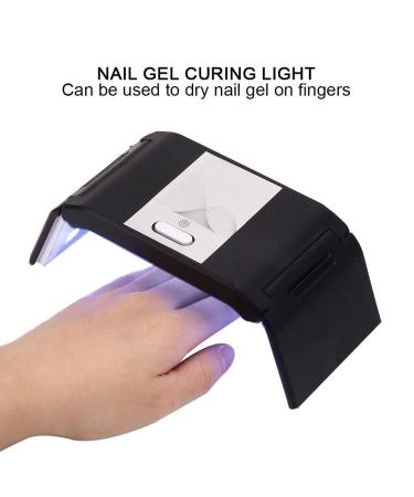 12 LED Nail Polish Dryer - Black Gel Curing Light for Home & Salon Nail Art - Buy Online on GoSupps.com