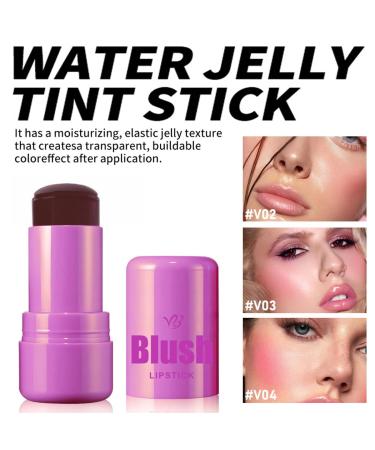 Cooling Water Jelly Blush Tint 3 Colors | Sheer Lip & Cheek Stain | Blusher Set for Smooth Finish | International Shipping Available - Buy Online on GoSupps.com