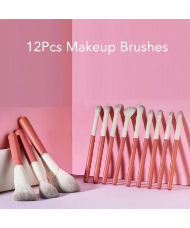 Makeup Brush Set Convenient Use Comfortable Grip 12 Professional Makeup Brushes Practical Portable Durable for Home Use - Buy Online on GoSupps.com