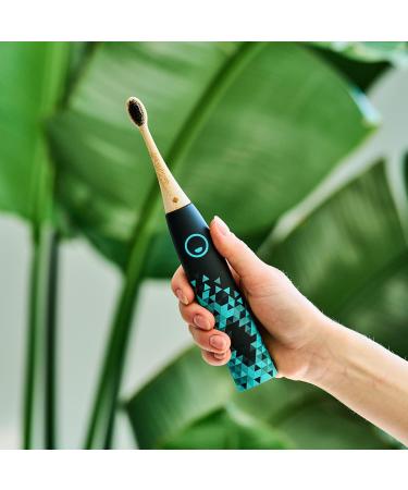 Happybrush Sustainable Bamboo Electric Toothbrush - ECO Vibe 3 for Sensitive Teeth & Gums - 9 Pieces Pack - Buy Online on GoSupps.com
