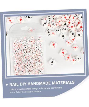 HAPINARY 4 Nail Art Accessories Home Decorations Home Ornament Polymer Clay Jewelry Diy Handcraft Materials Nail Accessories Polymer Clay Manicure Accessories Playing Nail Art Charm Set - Buy Online on GoSupps.com