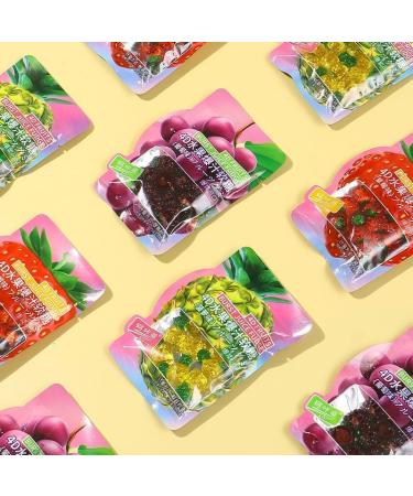 4D Fruit Gummy Candy Gummies Pineapple Soft Candy Fruit Juice Fudge Strawberry Grape Fruity Sweets Healthy Nutritious Dessert Wedding Candies New Year Candy Casual Snacks Gift (Pineapple 6bag) Pineapple 6bag - Buy Online on GoSupps.com