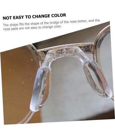 Cabilock Glasses Nose Pads - 4 Pieces Transparent Saddle Bridge Cushions for Adults & Kids - 2.3x2cm Comfort & Support for Reading Glasses - Buy Online on GoSupps.com
