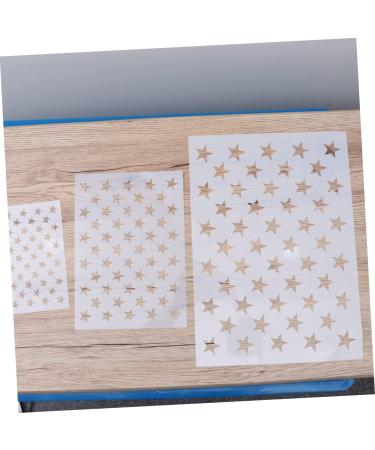 LALAFINA 3pcs Wall Murals Spray Paint Stencils Wall Paintings Wall Ainting Templates Flag Hollow Coating White Size 1 - Buy Online on GoSupps.com