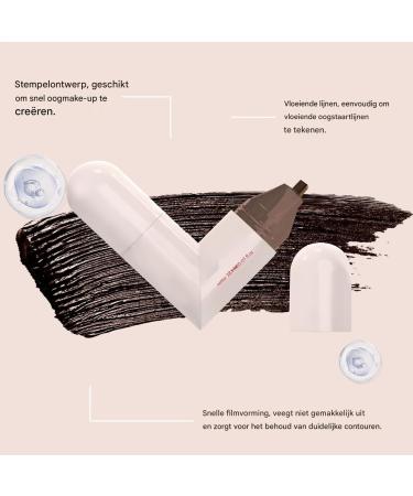 Eye End Stamp Makeup Winged Eye End Stamp with 2 Tips Precise Stencil for Quick Drying Cosmetics Waterproof Eyeliner Tool Easy to Apply for Beginners and Professionals Brown - Buy Online on GoSupps.com