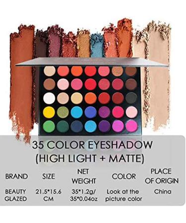 35 Color Studio Eye Shadow Palette - Matt, Luminous, and Shimmering Shades for Seductive Eyes #02 - Buy Online on GoSupps.com