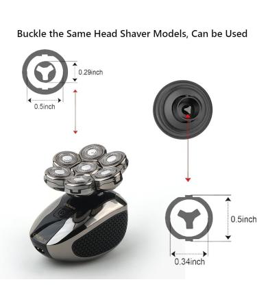 PGI-TECH PRO 7D Shaver Replacement Heads - Universal Sharp Blades for Smooth Wet/Dry Shaving - Upgrade for Freedom Groom & Skull Shaver Brands - Buy Online on GoSupps.com