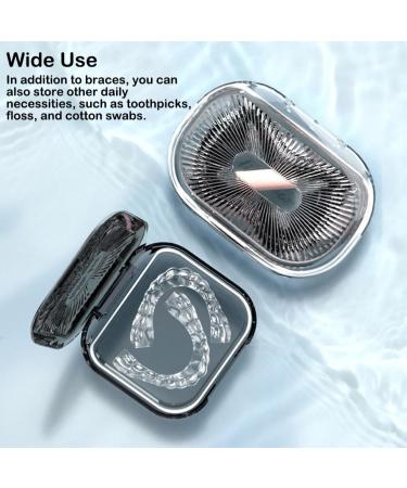 dijiusidy Portable Dental Case Braces Storage Box Seal with Partition Dust-proof Cotton Swab Holder for Travel Home Business Green S S Green - Buy Online on GoSupps.com