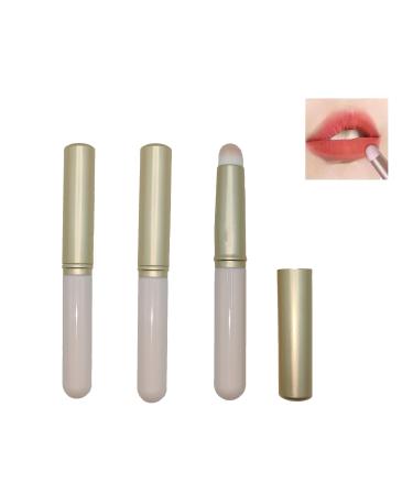 Lip Blending Brush with Lid 3 Lip Smudge Brushes Setting Concealer Brush Eyeshadow Brush Makeup Brush Professional Lip Makeup Brush
