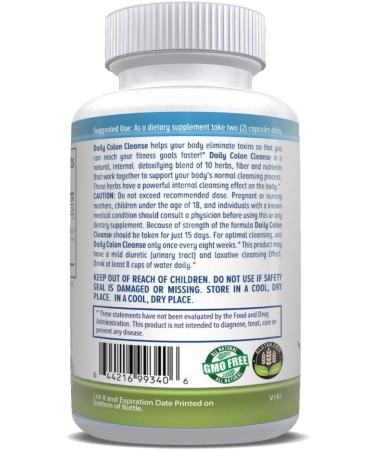 Life Tree Purify Intestinal Support Plus Daily Colon Cleanse Detoxify Kit 60 Capsules with 2 fl oz Tincture Formulation - Lactobacillus acidophillus - Natural Herbal for Digestive Health - Buy Online on GoSupps.com
