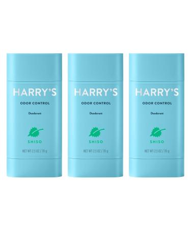 Harry's Aluminum Free Deodorant for Men - Odor Control Shiso Scent 2.5 Oz 3-Pack | Men Deodorant Aluminum Free Aluminum Free - Discontinued Shiso