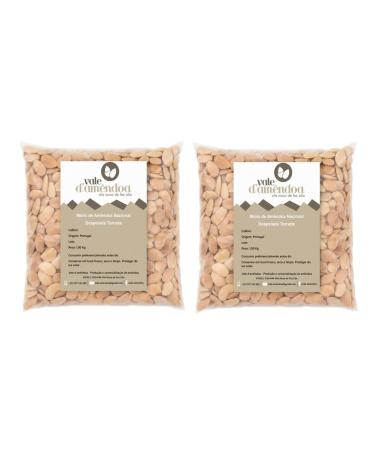 Portuguese Toasted Skinless Almond 2kg Large Natural Ideal for Vegan Vegetarian Keto and Paleo Diets. Vale D'Amendoa