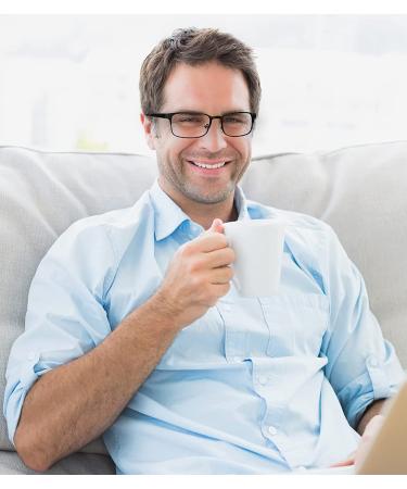 Men's 4 Pack Reading Glasses | Comfortable Rectangle Metal Stainless Steel Readers | Mix Color 2.5x Magnification - Buy Online on GoSupps.com