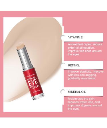 Retinol Eye Cream Stick Firming Elastic Skin Moisturizing Massage Care for Eye Area - Buy Online on GoSupps.com