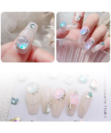 TQUXNGA 30Pieces Pointed Bottom Nail s For Nails Art Decorations Crystal Glass Stone Manicure Nail Decoration Part 14 mocha protein pow - Buy Online on GoSupps.com