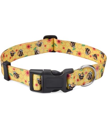 Mihqy Adjustable Dog Collar - Soft & Comfortable Bohemian Floral Design for All Dog Sizes (Neck 38-63 cm) - Buy Online on GoSupps.com
