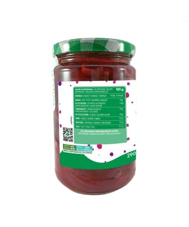 Valle del Crati Sweet & Sour Red Onions in Olive Oil - 3 Jars (290g) | Authentic Italian Condiments for Starters & Aperitifs - Buy Online on GoSupps.com
