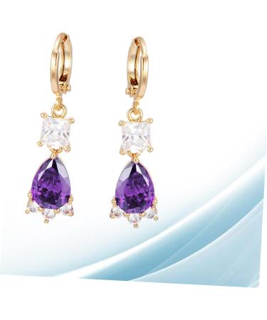 COHEALI 2 Pairs Earings for Women Women s Earrings Post Earrings for Women Womens Earrings Zircon Ear Rings Small Fresh Earrings Women Ear Rings Miss Purple Small and Fresh Jewelry Purplex3pcs mediumx3pcs - Buy Online on GoSupps.com