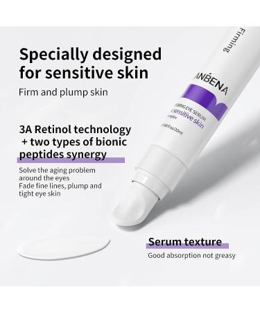 LANBENA Retinol Under Eye Cream for Dark Circles & Puffiness - Anti-Aging Formula with Hyaluronic Acid - 0.68 FL OZ - Buy Online on GoSupps.com