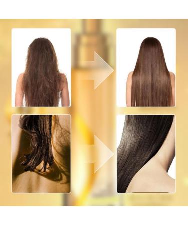 Long-Lasting Lightweight Hair Soft Essential Oil Spray Protein Smoothing Cream Smooth Frizz and Add Shine Long Lasting Refreshing Lightweight Hair Oil Mist for Split Ends Frizzy Hair (A+B) - Buy Online on GoSupps.com