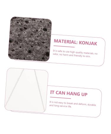 Buy Hemoton Konjac Face Wash Puff - Exfoliating Sponge | Black Makeup Remover Pad | International Shipping Available - Buy Online on GoSupps.com