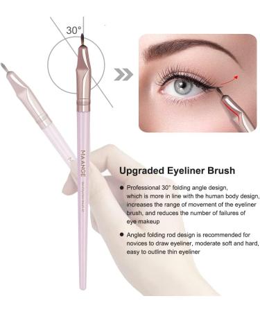 MAANGE 18-Piece Premium Synthetic Makeup Brush Set in Pink - Professional Face, Powder, Blush, and Eye Shadow Brushes - Buy Online on GoSupps.com