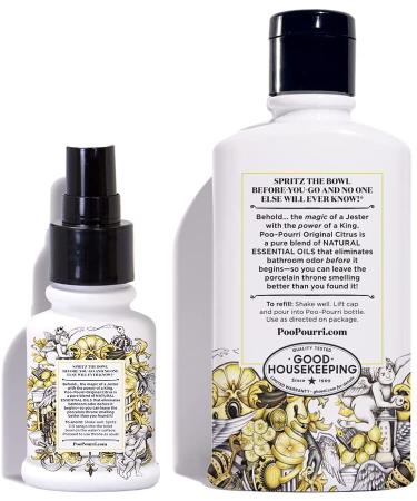 Poo-Pourri Original Citrus Refill Bundle - 9-Ounce & 1.4-Ounce Bottles - Buy Online on GoSupps.com