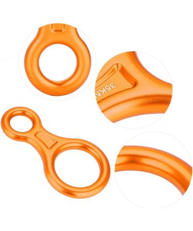 Alomejor 35KN Climbing Figure 8 Rappelling Safety Ring - Mountaineering & Rock Climbing Gear in Orange - Buy Online on GoSupps.com