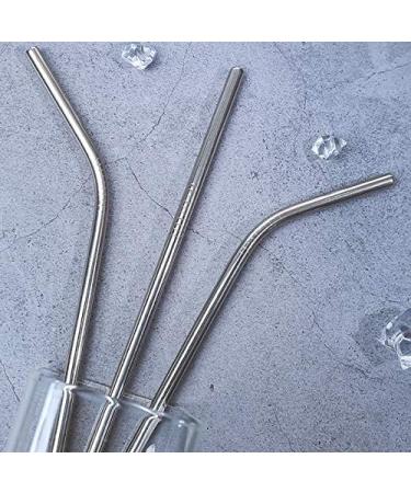 CasaNeLia Metal Straws Stainless Steel Straws 50 Pack Bulk 10.5inch Reusable Drinking Straws All Bent Straws for 20 24 30 OZ Yeti Rtic Tumblers Silver 50pc-10.5 inch all bent - Buy Online on GoSupps.com