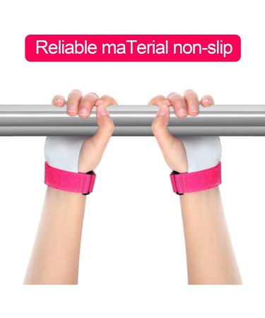 Gymnastics Hand Grips Wristbands Sets: 2 Sets Bar Grips Palm Protectors and Wristbands for Girls Kids Youth Support Sports Accessories for Kettlebells  Weightlifting Tennis  Workout and Exercise - Buy Online on GoSupps.com
