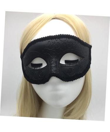 Mikinona Masquerade Costume Eye Mask Costume Party Black Costume Stand Out Mask Black Maskes Halloween Makeup Black Outfits Party Mask Men and Women Prom - Buy Online on GoSupps.com