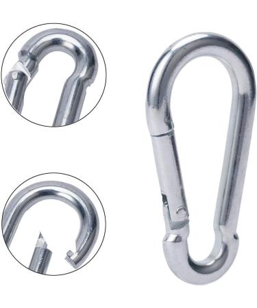 3 Inch Heavy Duty Carabiner Clips - 6 Pack M8x80mm for Fitness, Hammock, Camping & Hiking - Buy Online on GoSupps.com