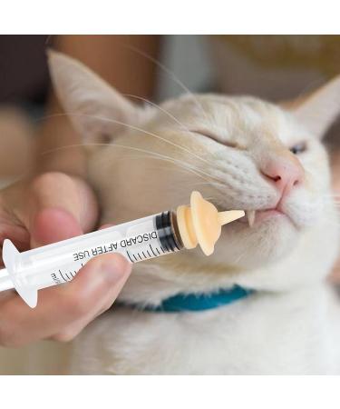 Mayoii Mini Silicone Nipple with Syringe Pet Feeding Syringe with Nipple for Kitten Puppy Cat Rabbits Small Animals (10 Pack) - Buy Online on GoSupps.com