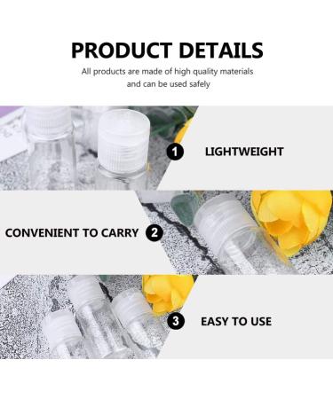 Fomiyes Transparent Travel Bottles - 24 Pack 10ml Squeeze Containers for Cream Liquid Soap & Detergent - Folding Lock Design for Women - Buy Online on GoSupps.com