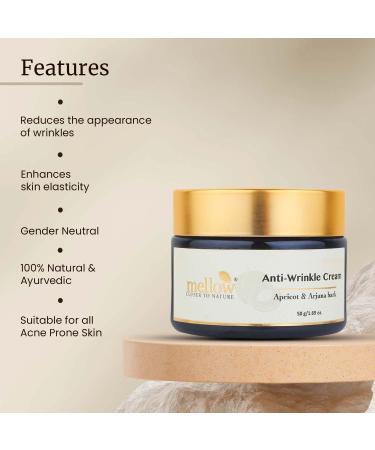 Mellow Herbals Ayurvedic Anti-Wrinkle Skin Firming Cream - Moisturizes & Tightens Skin Contains Babachi Ark Arjuna Bark & Green Apple Extracts Ayush Certified GMO Paraben & Silicone Free (50Gm - Buy Online on GoSupps.com