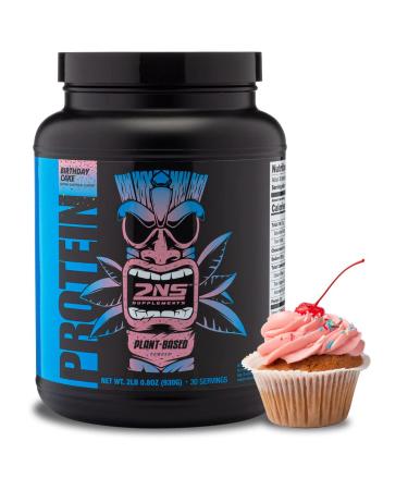 2nd Nature Supplements Plant-Based Protein Birthday Cake 30 Servings 2.2 LB 21G Vegan Protein & EAAs to Support Muscle Growth & Recovery No Sugars Added & Made Without Soy Gluten or GMOs
