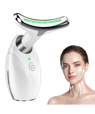 Face Massager  3-in-1 Anti Wrinkles Facial and Neck Massager  Face Sculpting Tool  Electric Face Neck Lifting Massager with 45  5  Heat & 3 Massage Modes Skin Care  Improve Tightening and Smooth