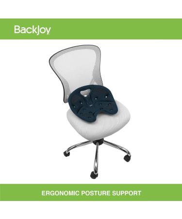 Backjoy SitSmart Cushion Pillow - Lumbar Support for Lower Back Pain Relief | Improve Posture in Car Office & Hard Surface Chairs | Ideal for Adults - Buy Online on GoSupps.com