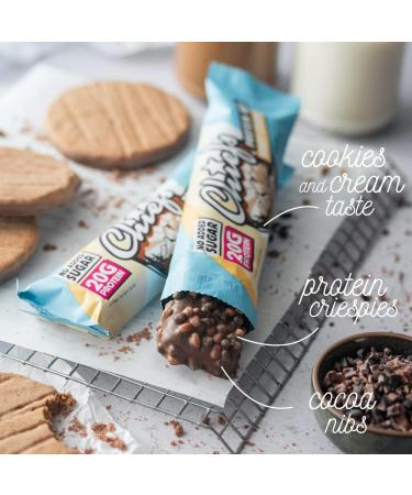 Chiefs Protein Bar with 20g Protein and (210kcal) Low Sugar High Protein Bar 12 x 55g (Crispy Cookie) - Buy Online on GoSupps.com