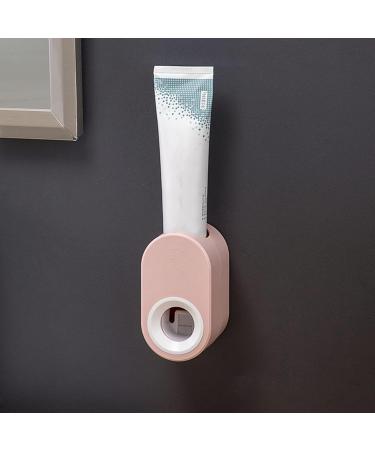 JENPECH Toothpaste Squeezer Wall Mounted Automatic Toothpaste Squeezer Holder Labor-Saving Smooth Edge Creative Universal Pink - Buy Online on GoSupps.com