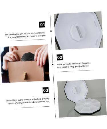 Aluminum Alloy Medicine Box - Splitter & Cutter | 8.7x8.7cm Black | International Shipping Available - Buy Online on GoSupps.com