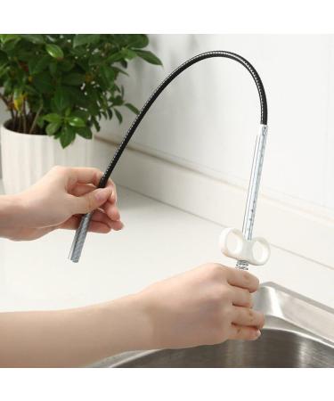Sewer Pipe Unblocker Bathroom Hair Sewer Sink Cleaning Tools Snake Spring Pipe Dredging Tool Kitchen Accessories 160mm White - Buy Online on GoSupps.com